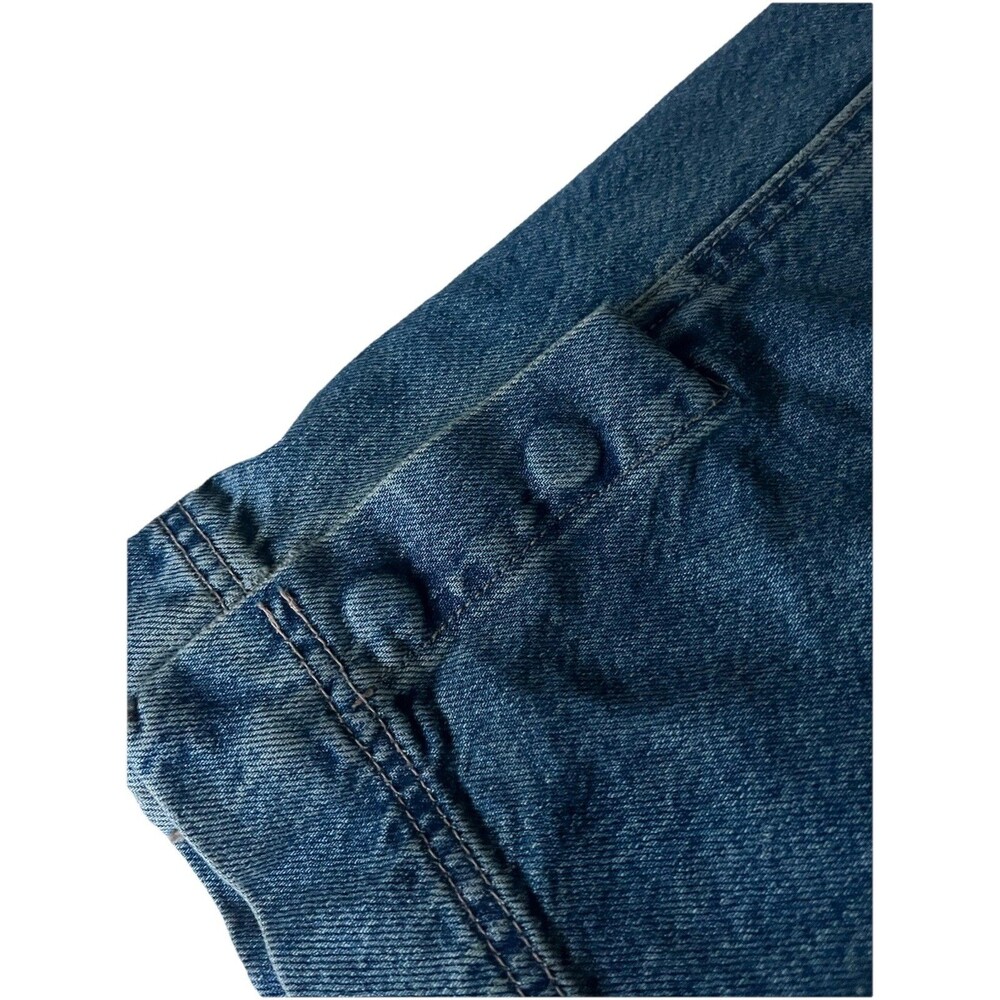 We The Free Benji Relaxed Wide Leg Blue Jeans Cotton Button Zip Pockets Sz 30 - Picture 4 of 8